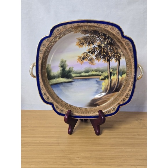 Noritake Other - Antique Noritake Nippon‎ Hand-Painted Porcelain Serving Bowl. Some Wear See Pics